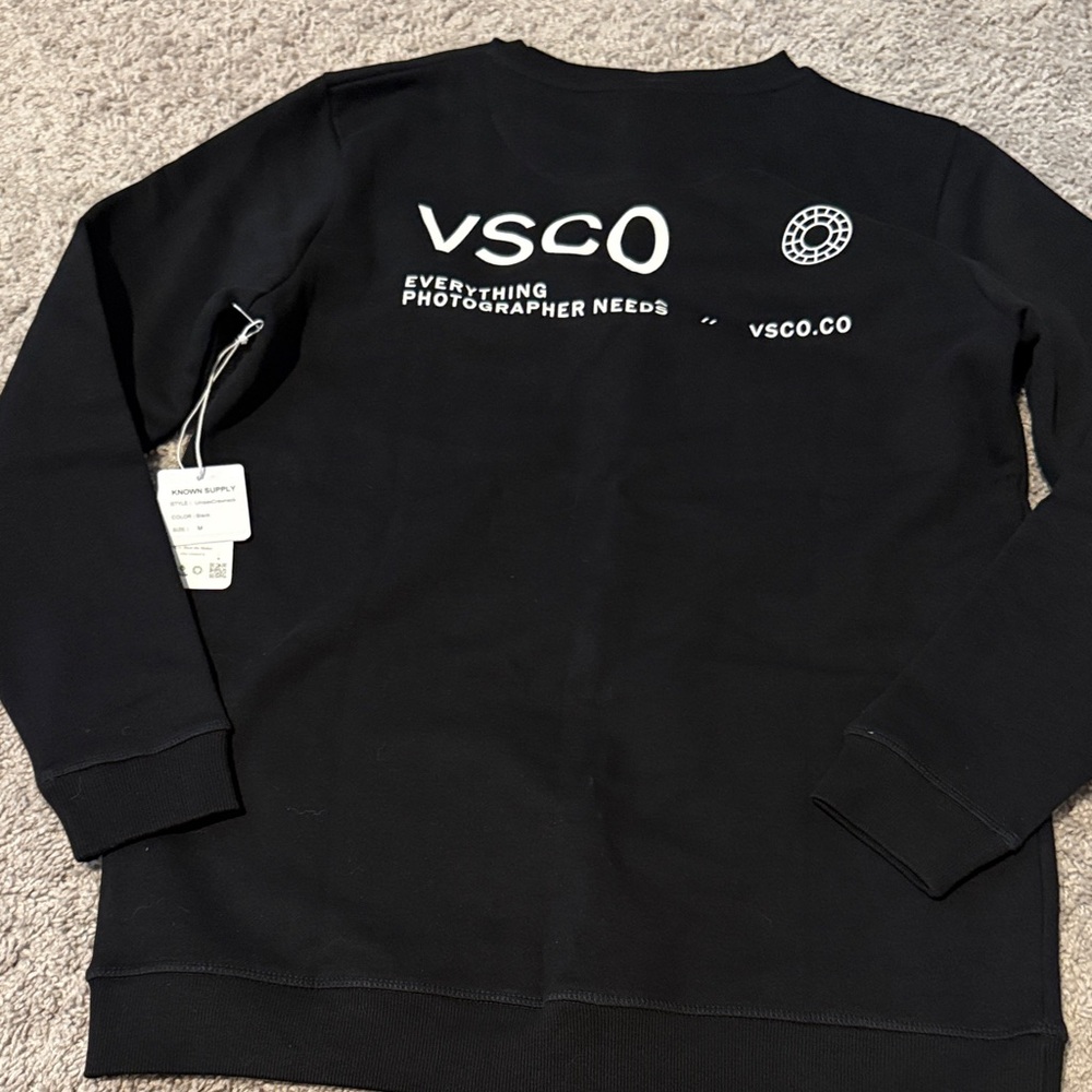Black Logo Crewneck Sweater VSCO